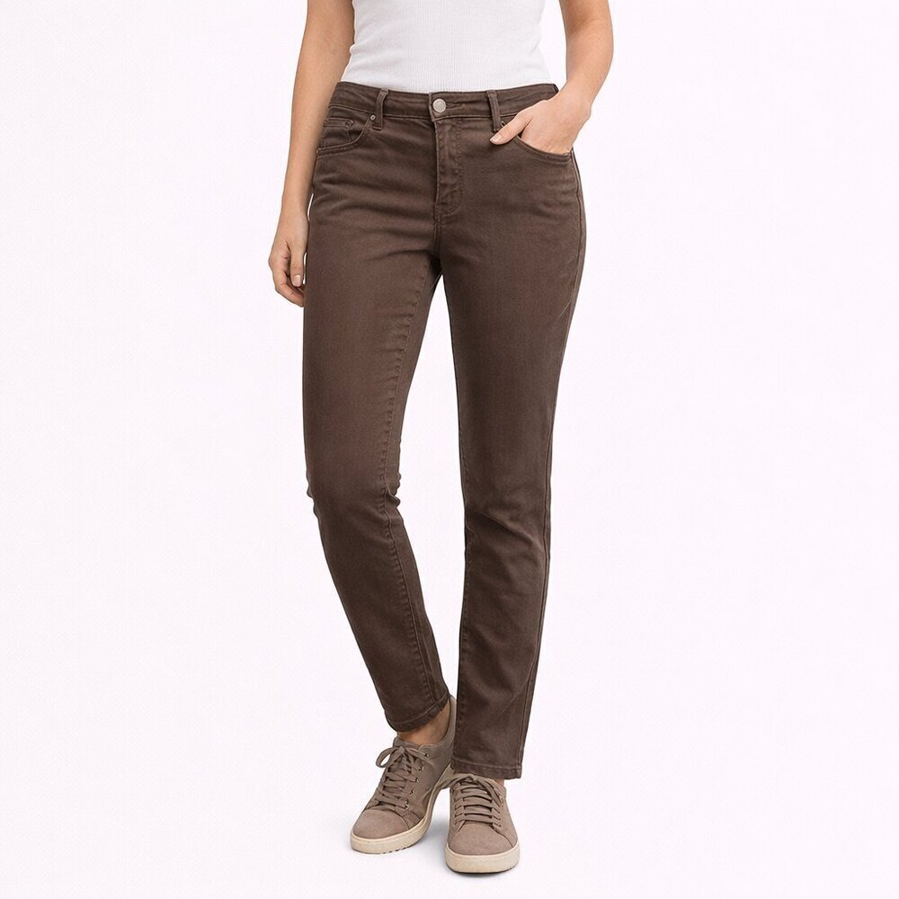 Buffalo David Bitton Hanna High-Rise Skinny Pants | Size 12/32 | Chocolate Brown